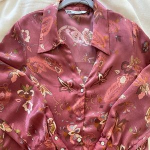 Zara, size M, silk blouse